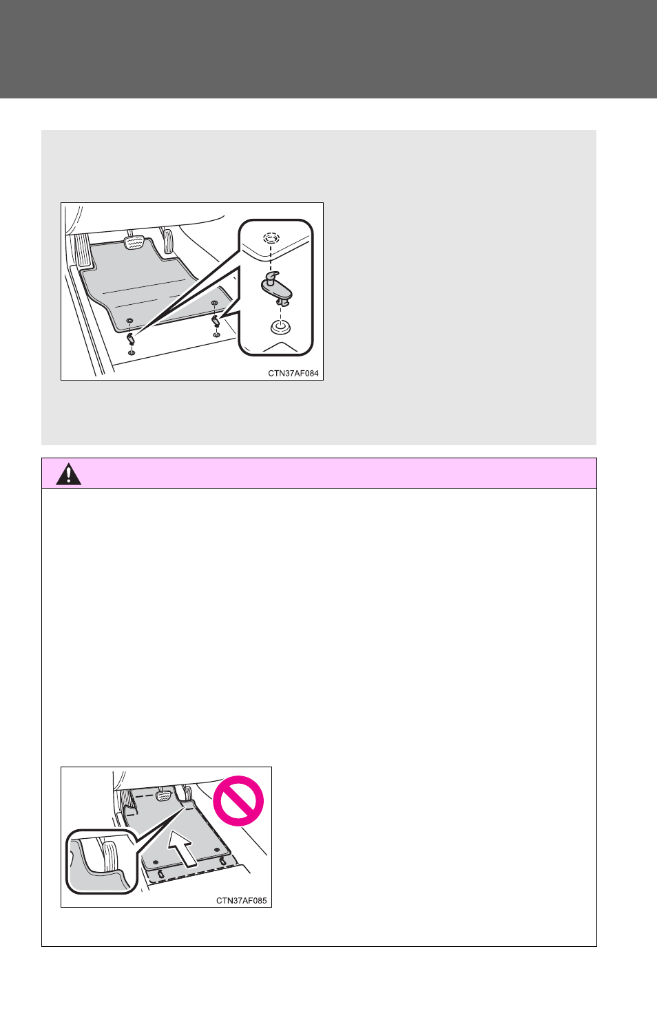 Floor mat | TOYOTA 2011 Camry HV User Manual | Page 327 / 519