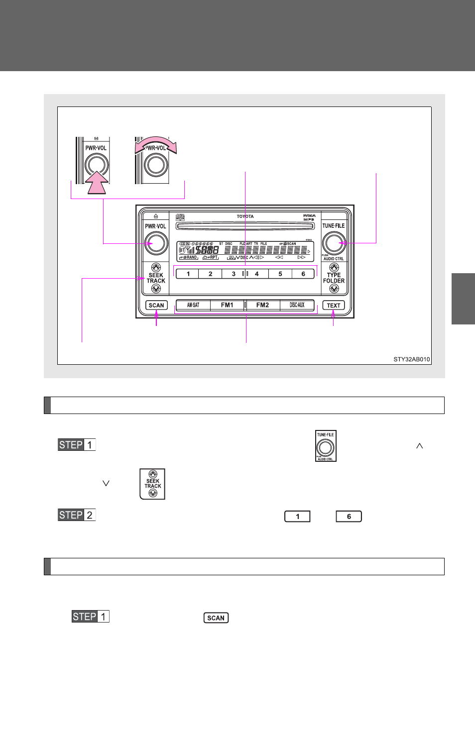 Using the radio | TOYOTA 2011 Yaris Hatchback User Manual | Page 211 / 428