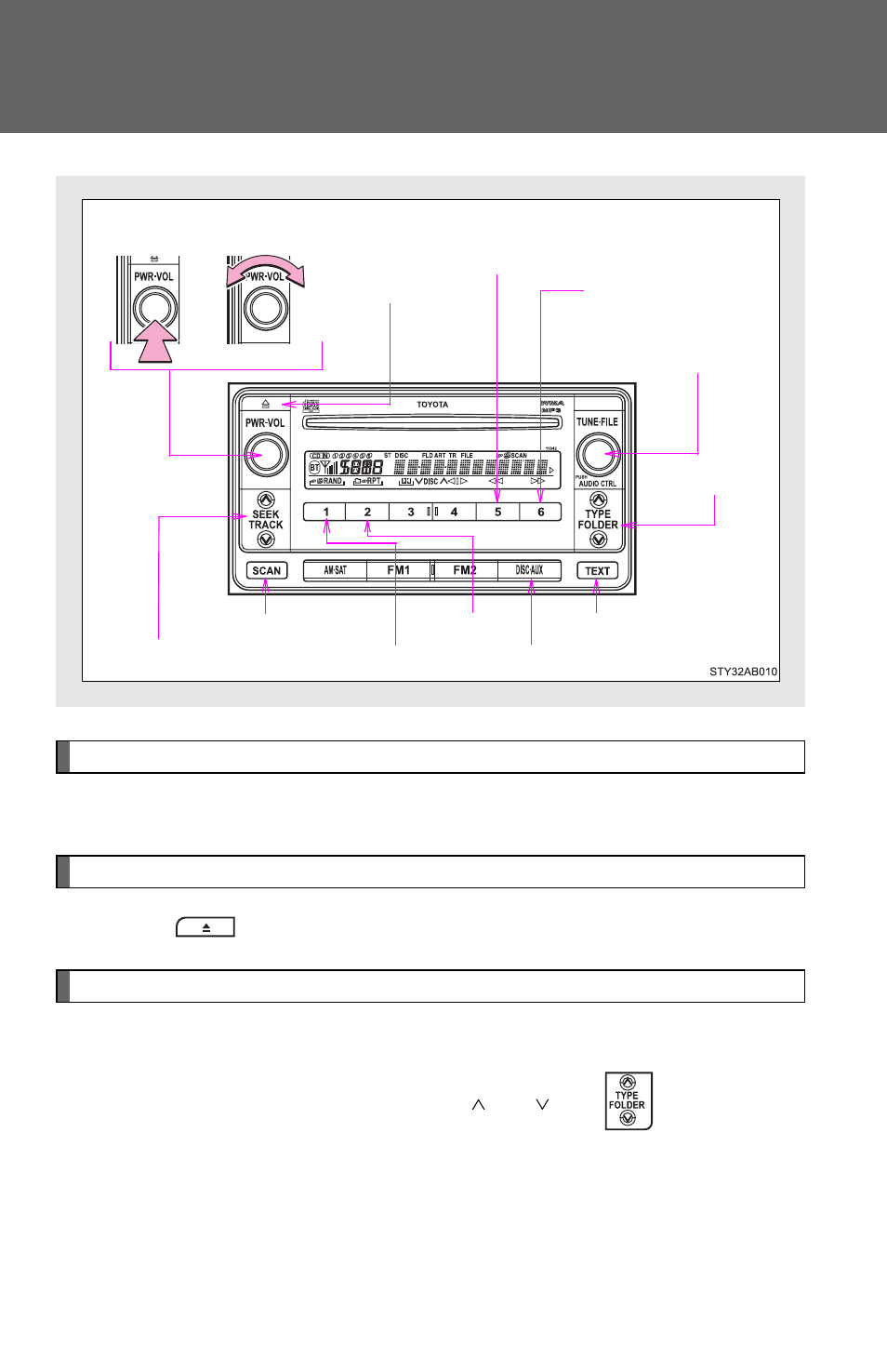 Playing back mp3 and wma discs | TOYOTA 2011 Yaris Hatchback User Manual | Page 222 / 428