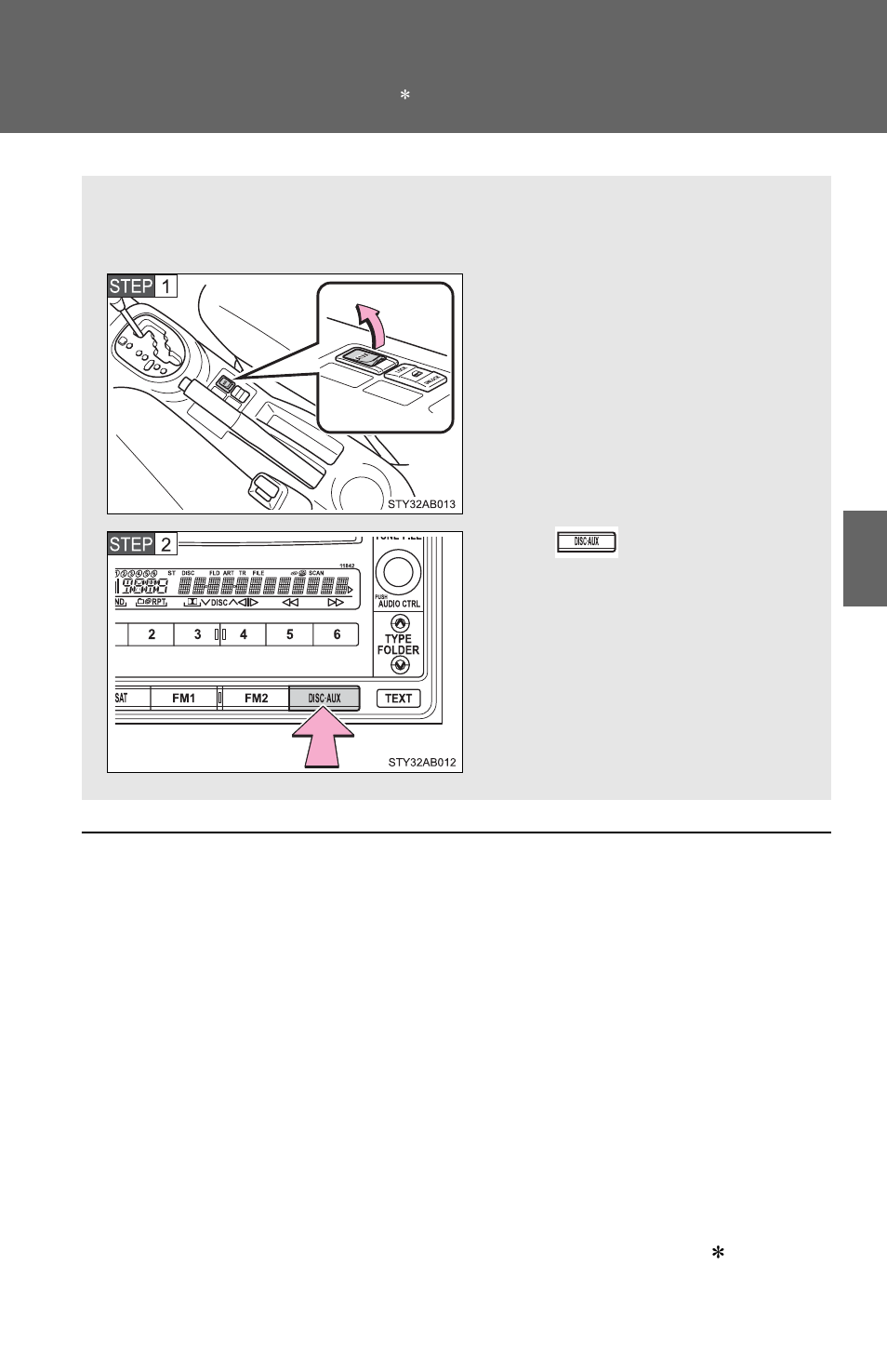 Using the aux port | TOYOTA 2011 Yaris Hatchback User Manual | Page 231 / 428