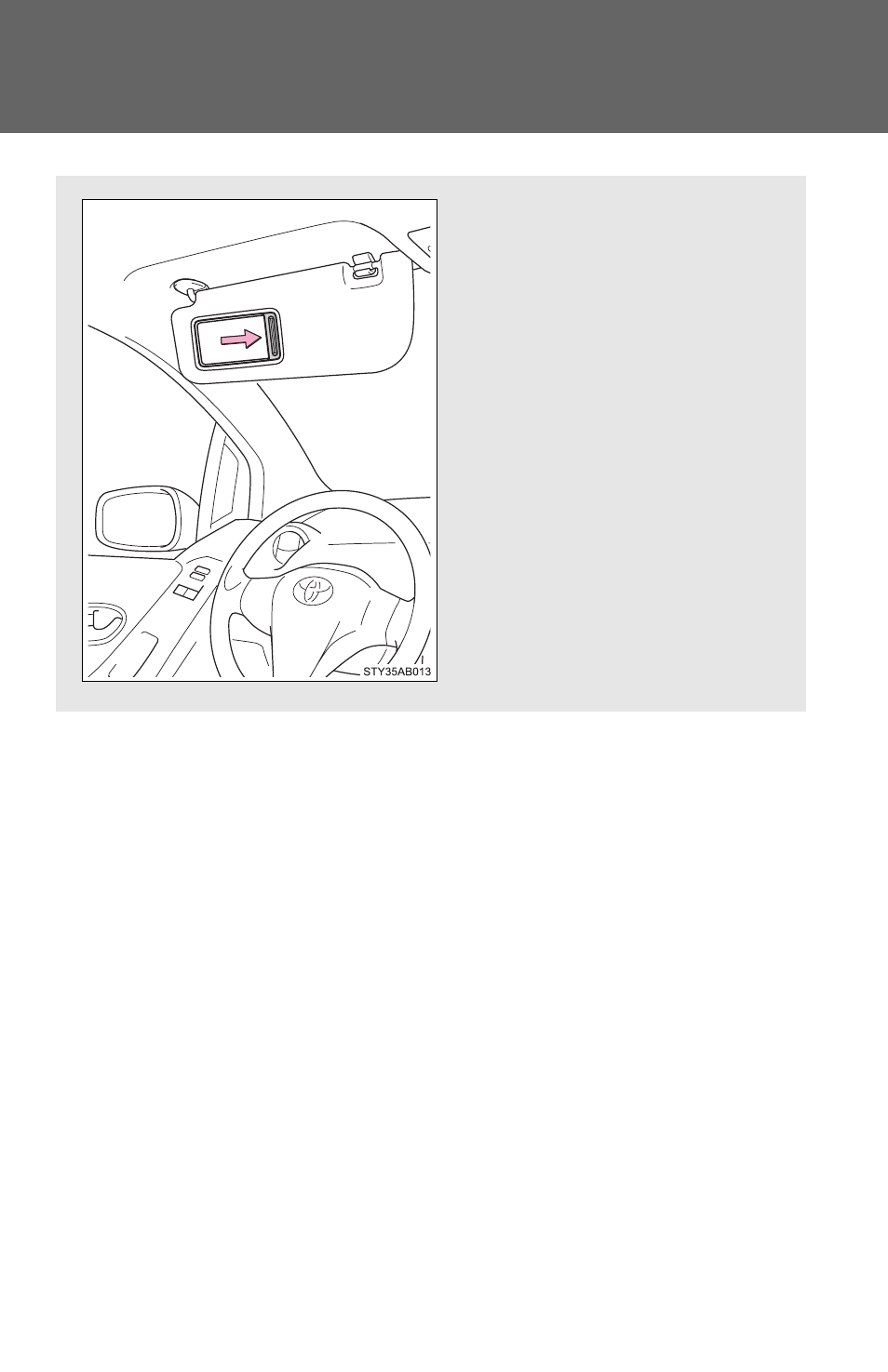 Vanity mirrors | TOYOTA 2011 Yaris Hatchback User Manual | Page 242 / 428