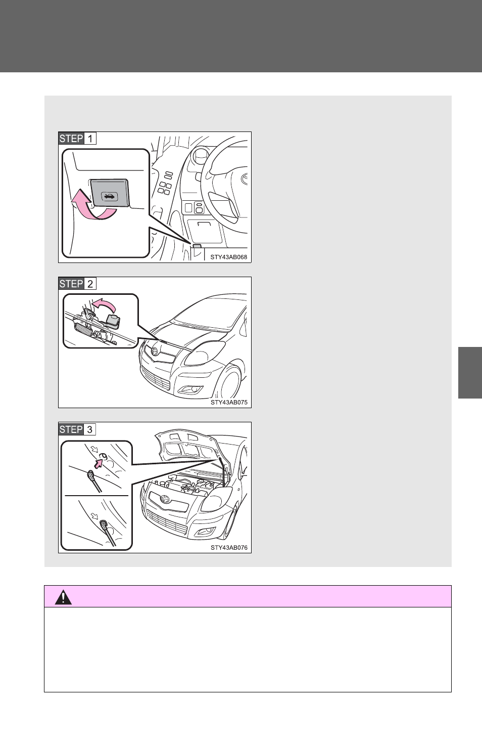 Hood | TOYOTA 2011 Yaris Hatchback User Manual | Page 266 / 428