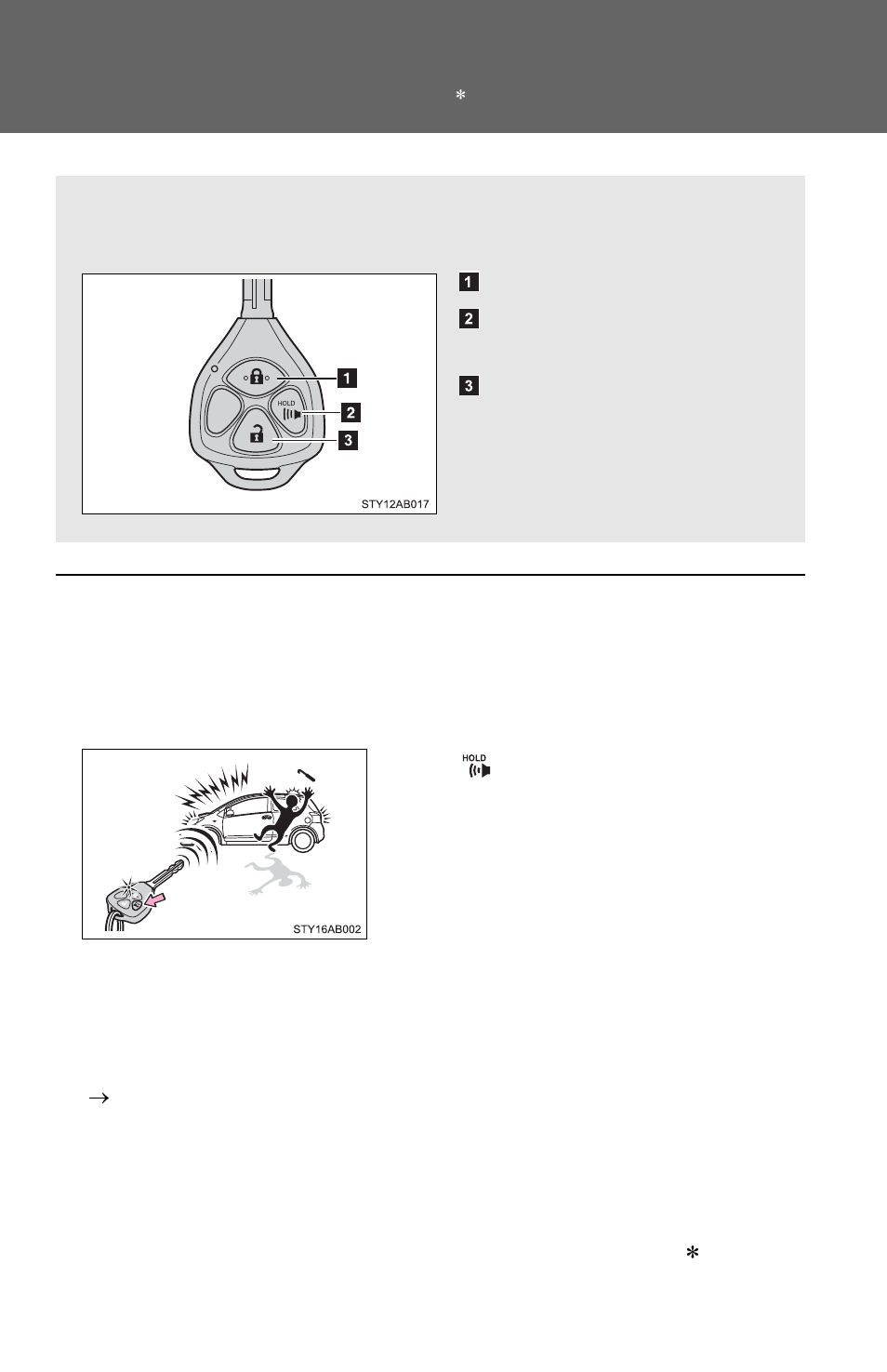 Sec_1-2, Wireless remote control | TOYOTA 2011 Yaris Hatchback User Manual | Page 42 / 428