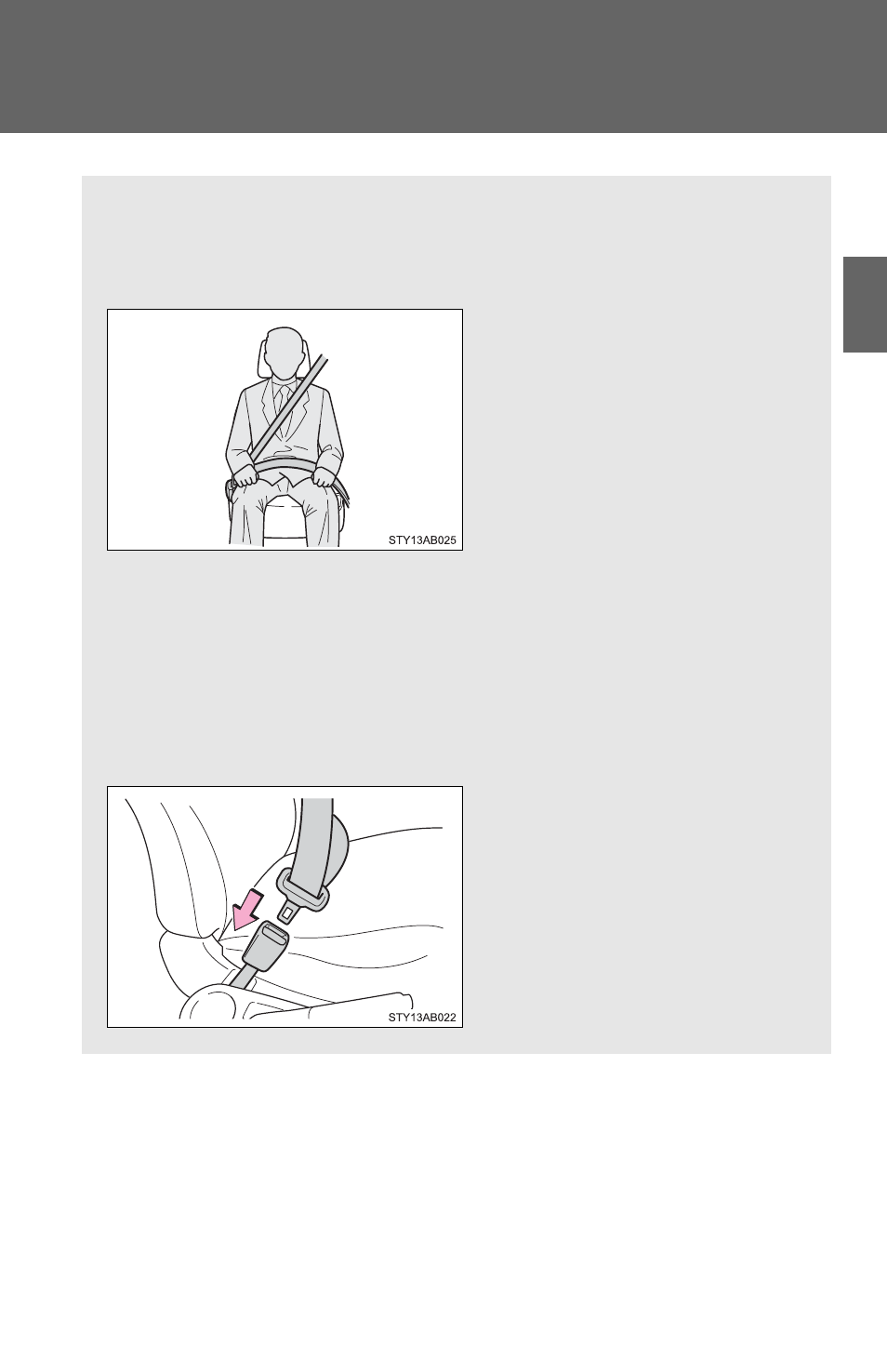 Seat belts | TOYOTA 2011 Yaris Hatchback User Manual | Page 69 / 428