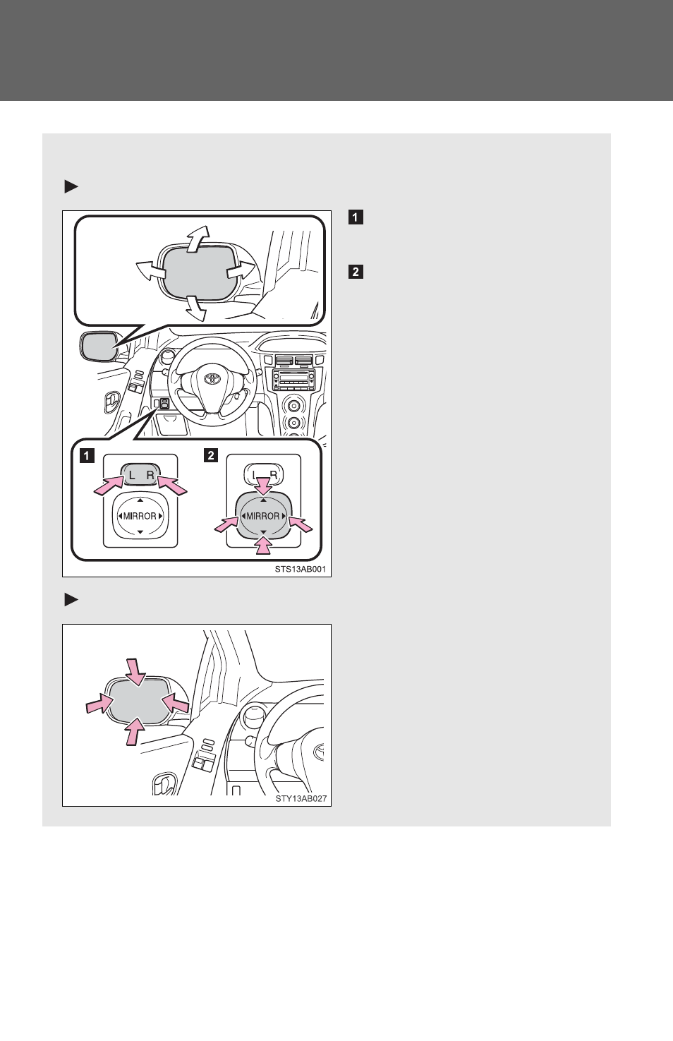 Outside rear view mirrors | TOYOTA 2011 Yaris Hatchback User Manual | Page 82 / 428