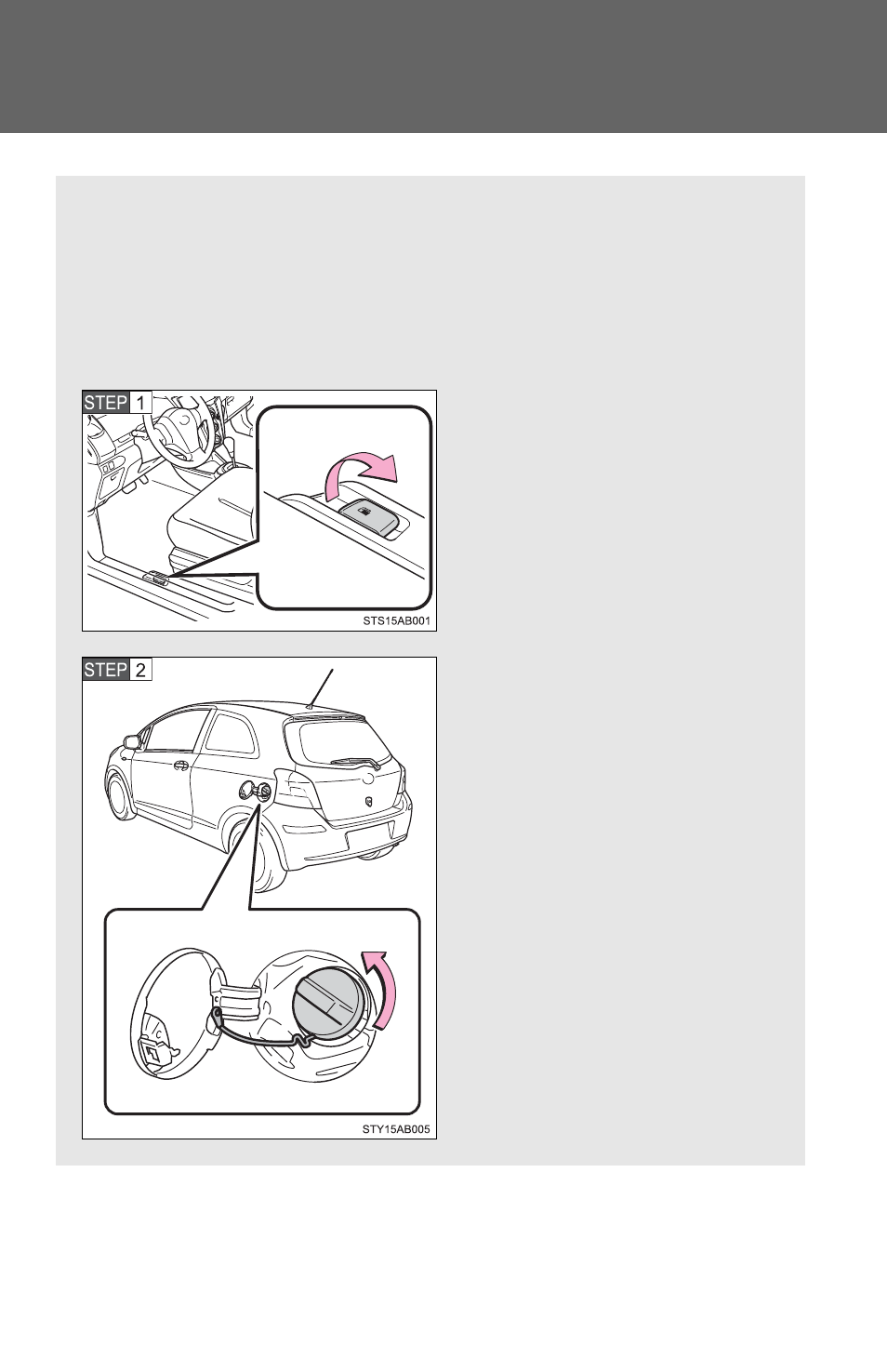Sec_1-5, Opening the fuel tank cap | TOYOTA 2011 Yaris Hatchback User Manual | Page 88 / 428