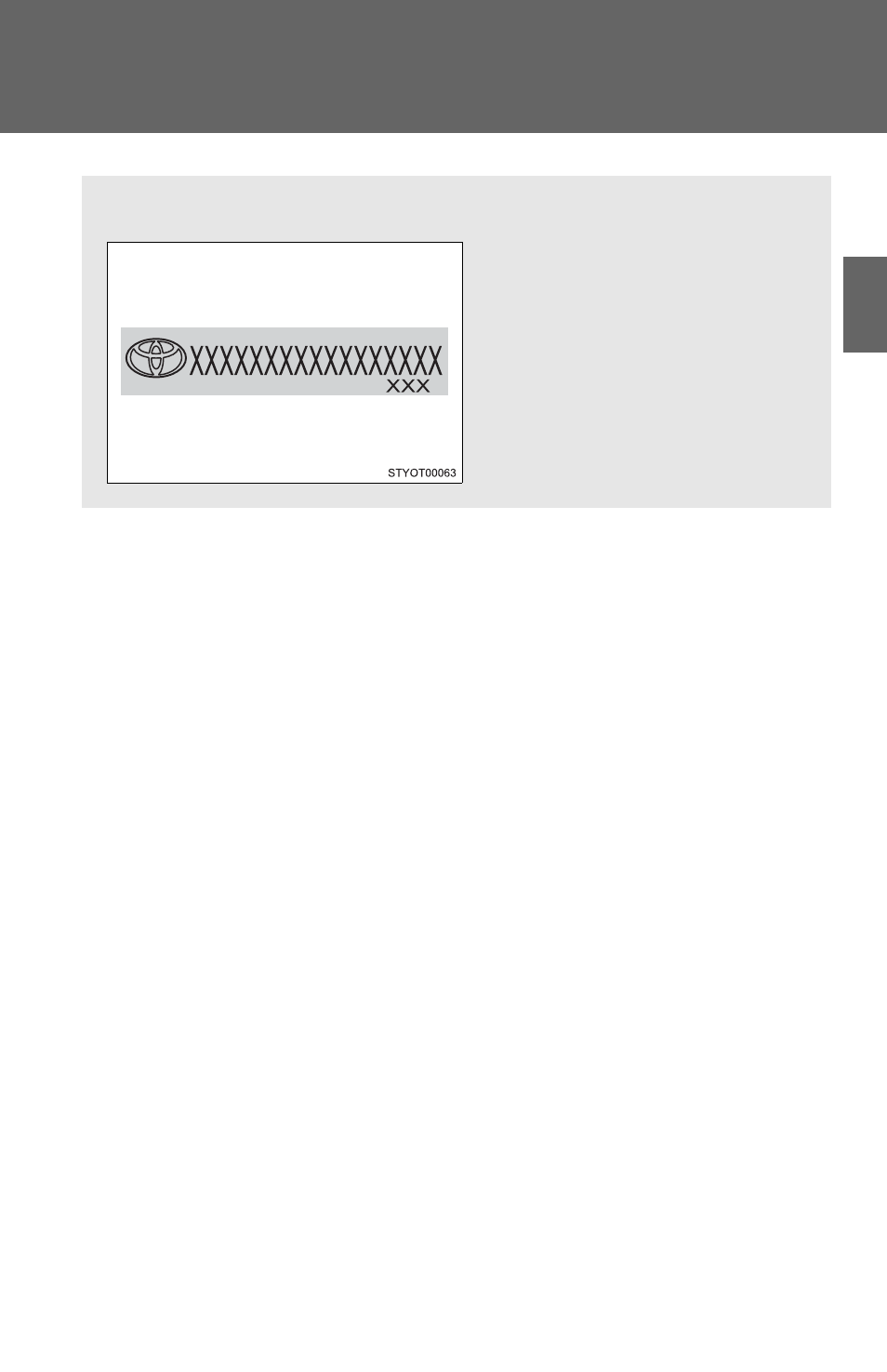 Theft prevention labels (except canada) | TOYOTA 2011 Yaris Hatchback User Manual | Page 97 / 428