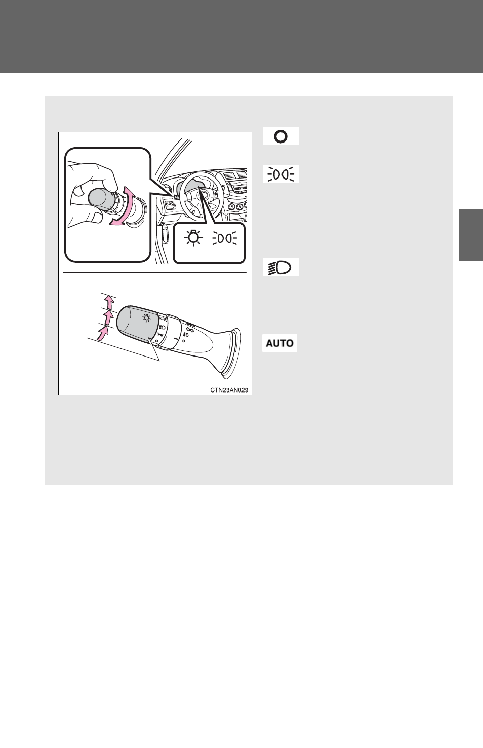 Sec_02-03, Headlight switch | TOYOTA 2011 Rav4 User Manual | Page 191 / 554