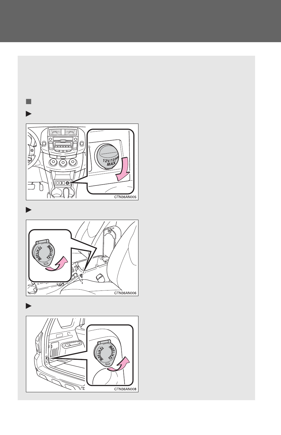 Power outlets | TOYOTA 2011 Rav4 User Manual | Page 347 / 554