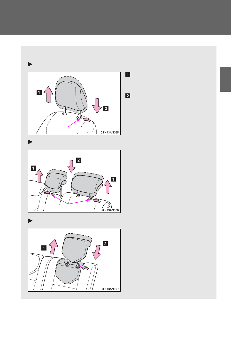 Head restraints | TOYOTA 2011 Rav4 User Manual | Page 92 / 554