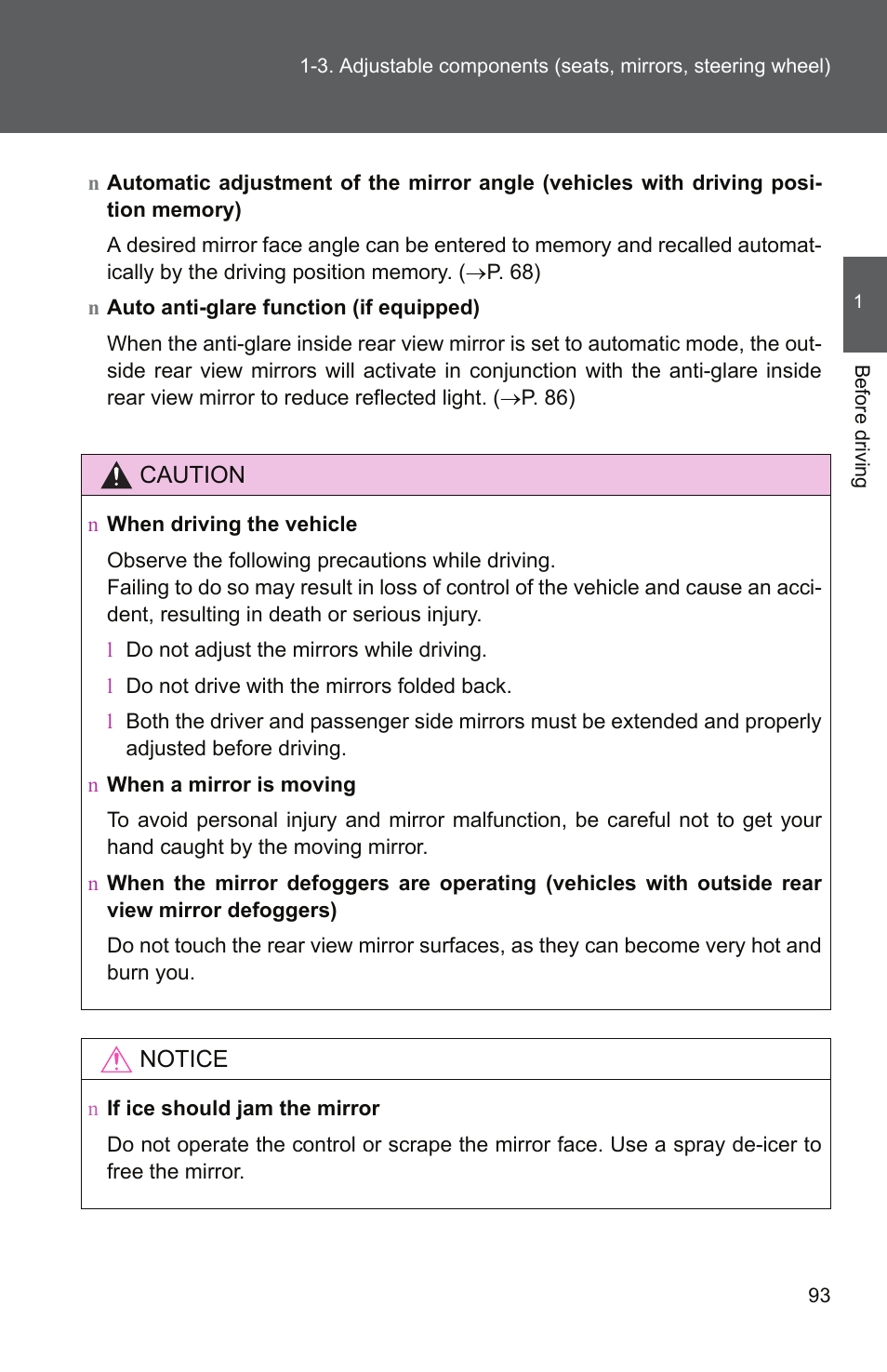 TOYOTA 2011 Tundra User Manual | Page 118 / 753