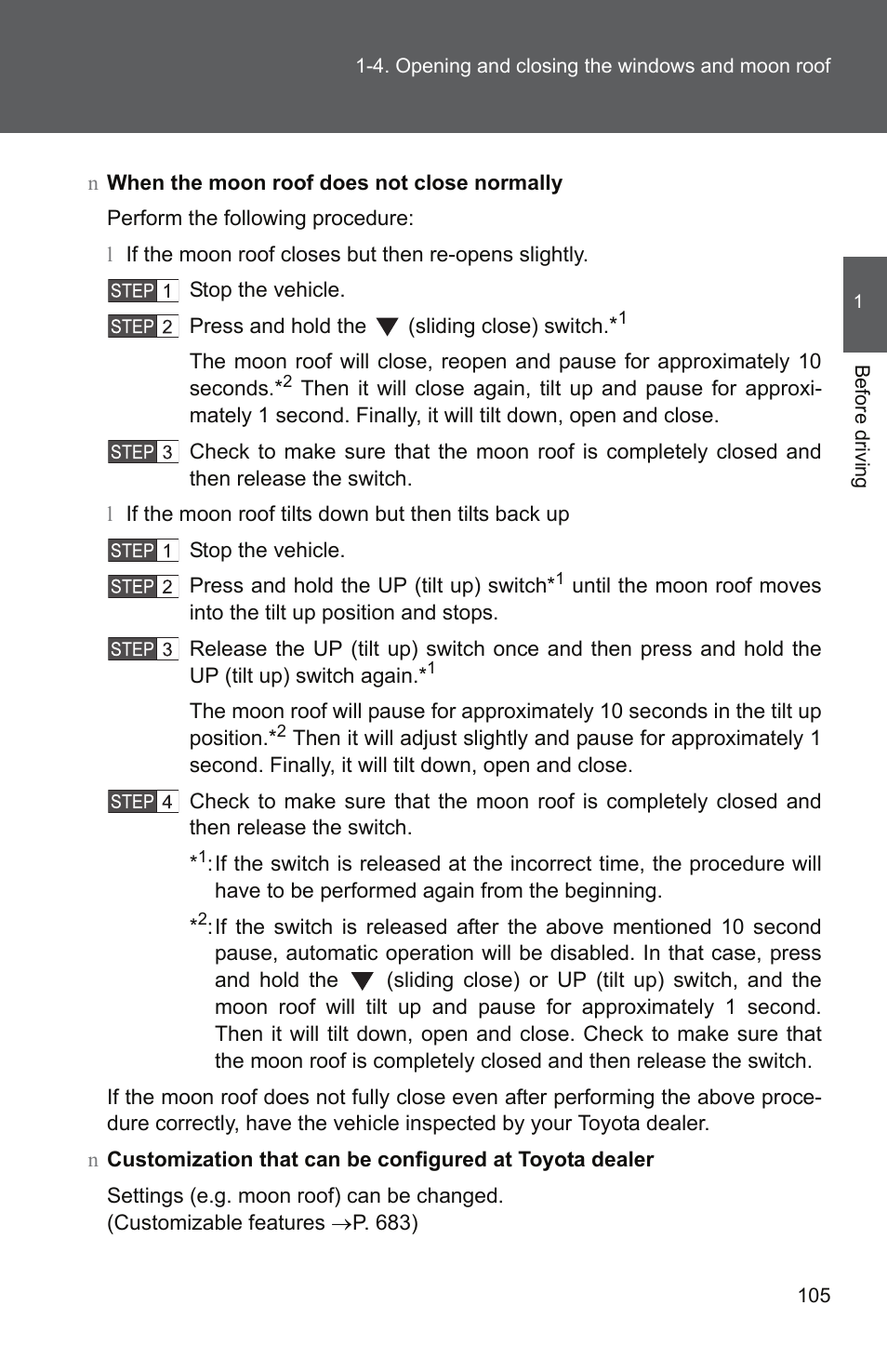 TOYOTA 2011 Tundra User Manual | Page 130 / 753