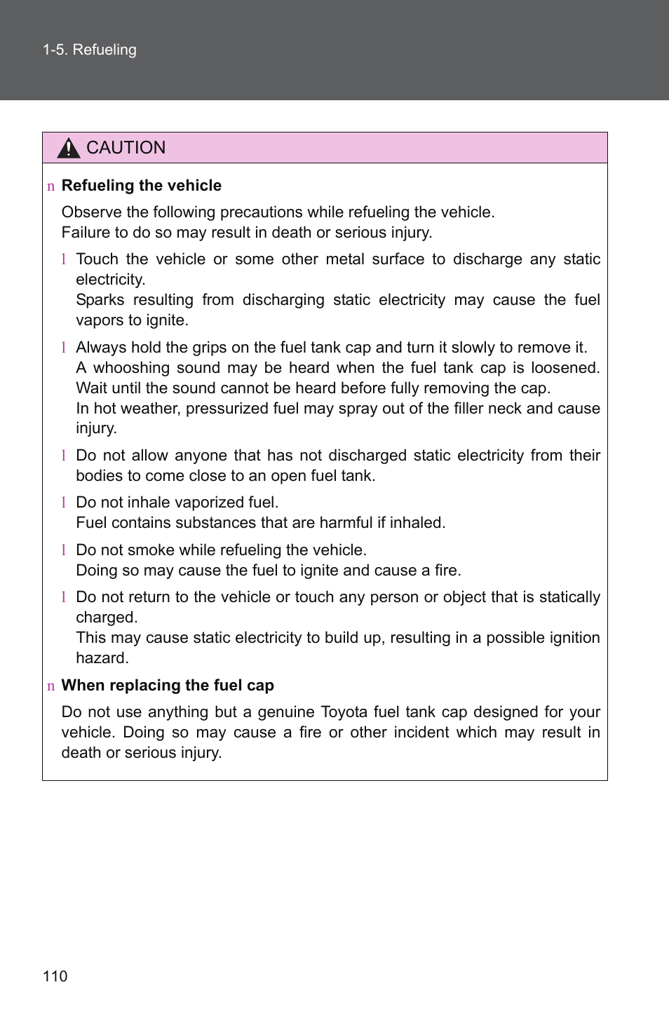 TOYOTA 2011 Tundra User Manual | Page 135 / 753