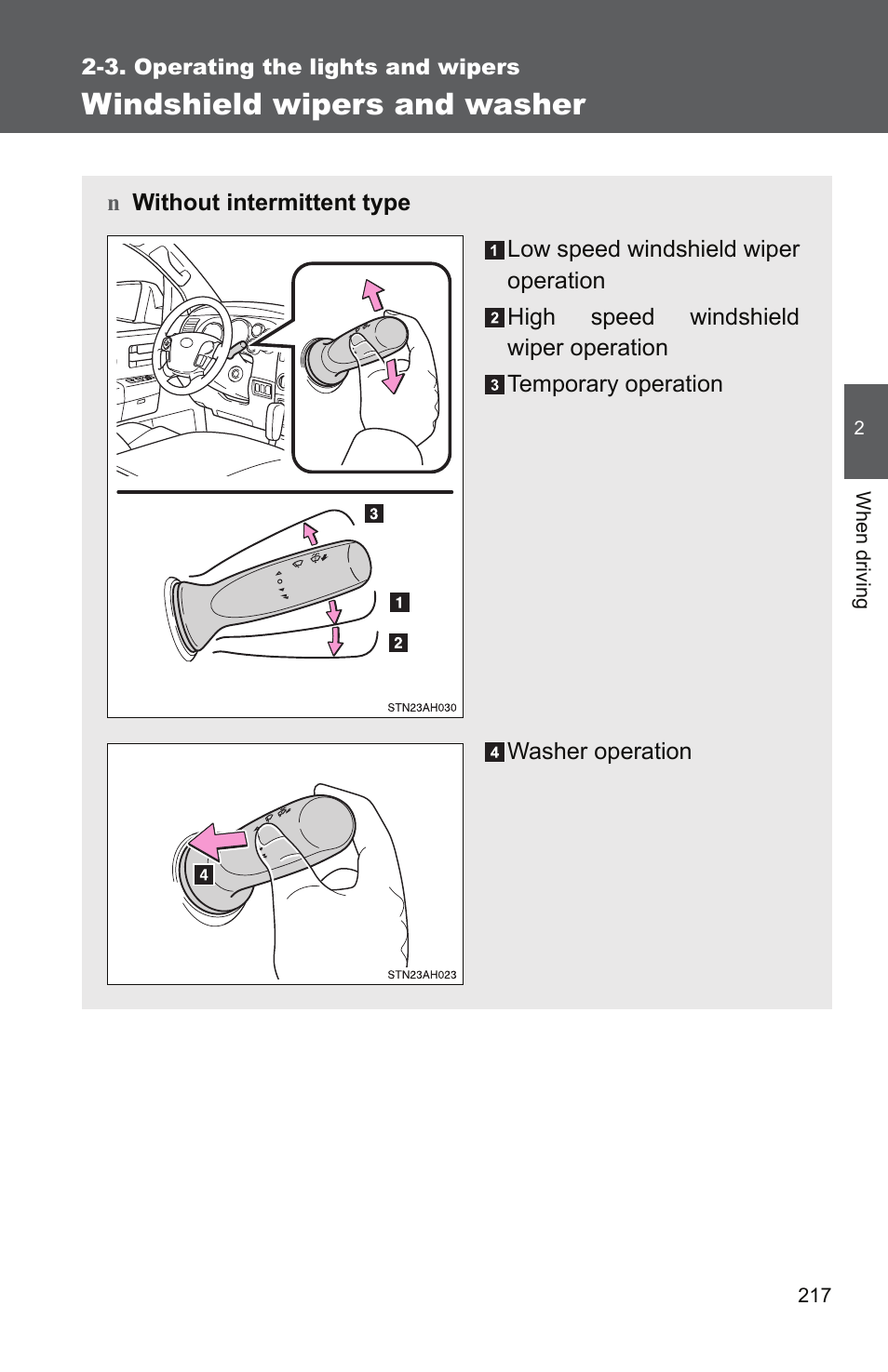 Windshield wipers and washer | TOYOTA 2011 Tundra User Manual | Page 241 / 753
