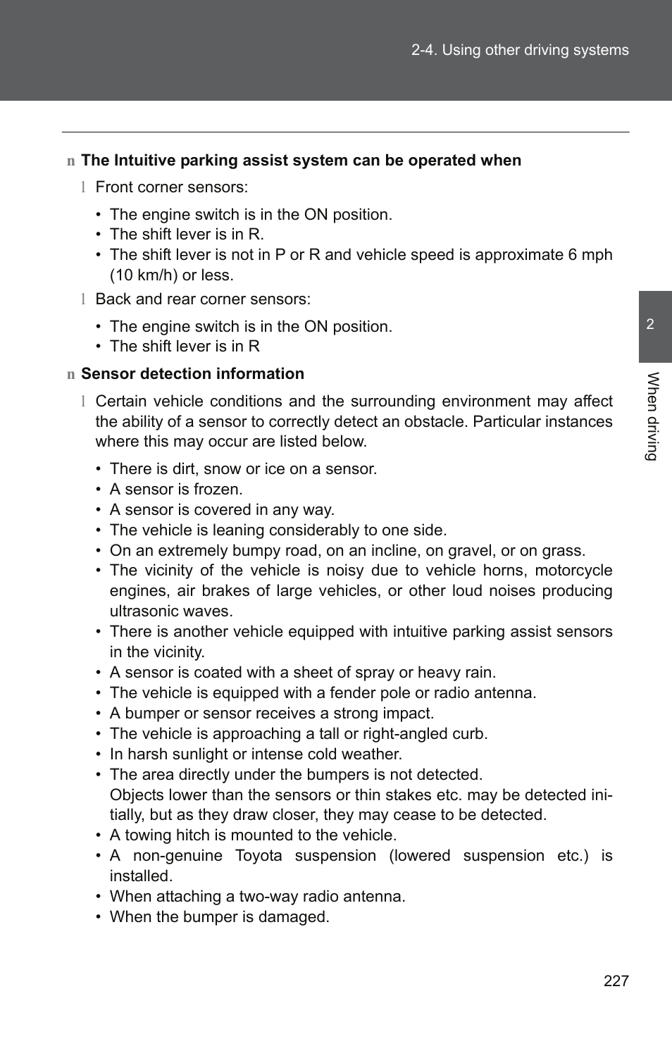 TOYOTA 2011 Tundra User Manual | Page 251 / 753