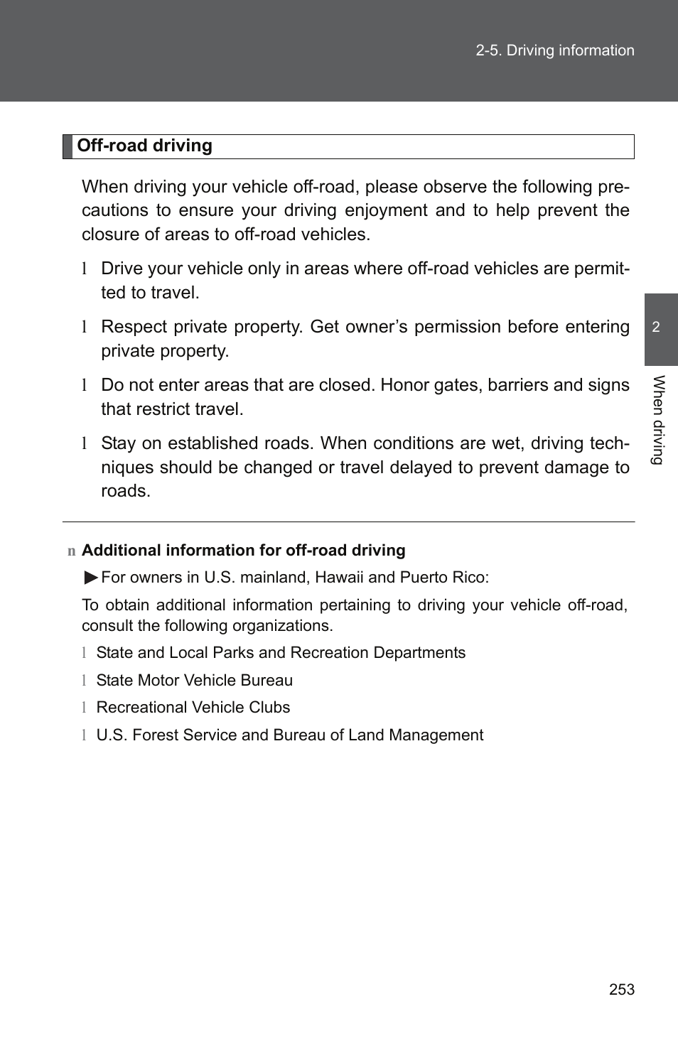 TOYOTA 2011 Tundra User Manual | Page 277 / 753