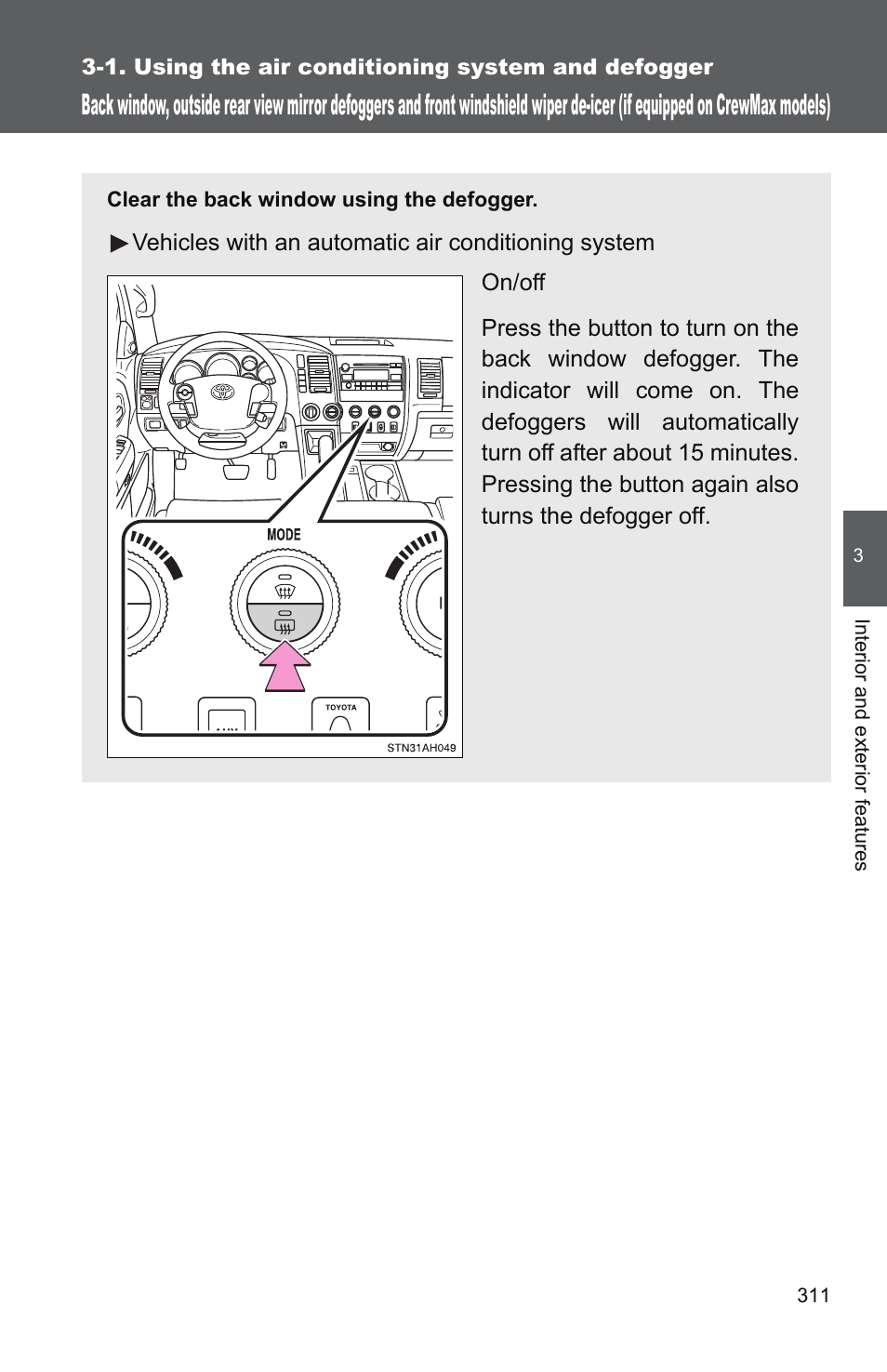 TOYOTA 2011 Tundra User Manual | Page 333 / 753