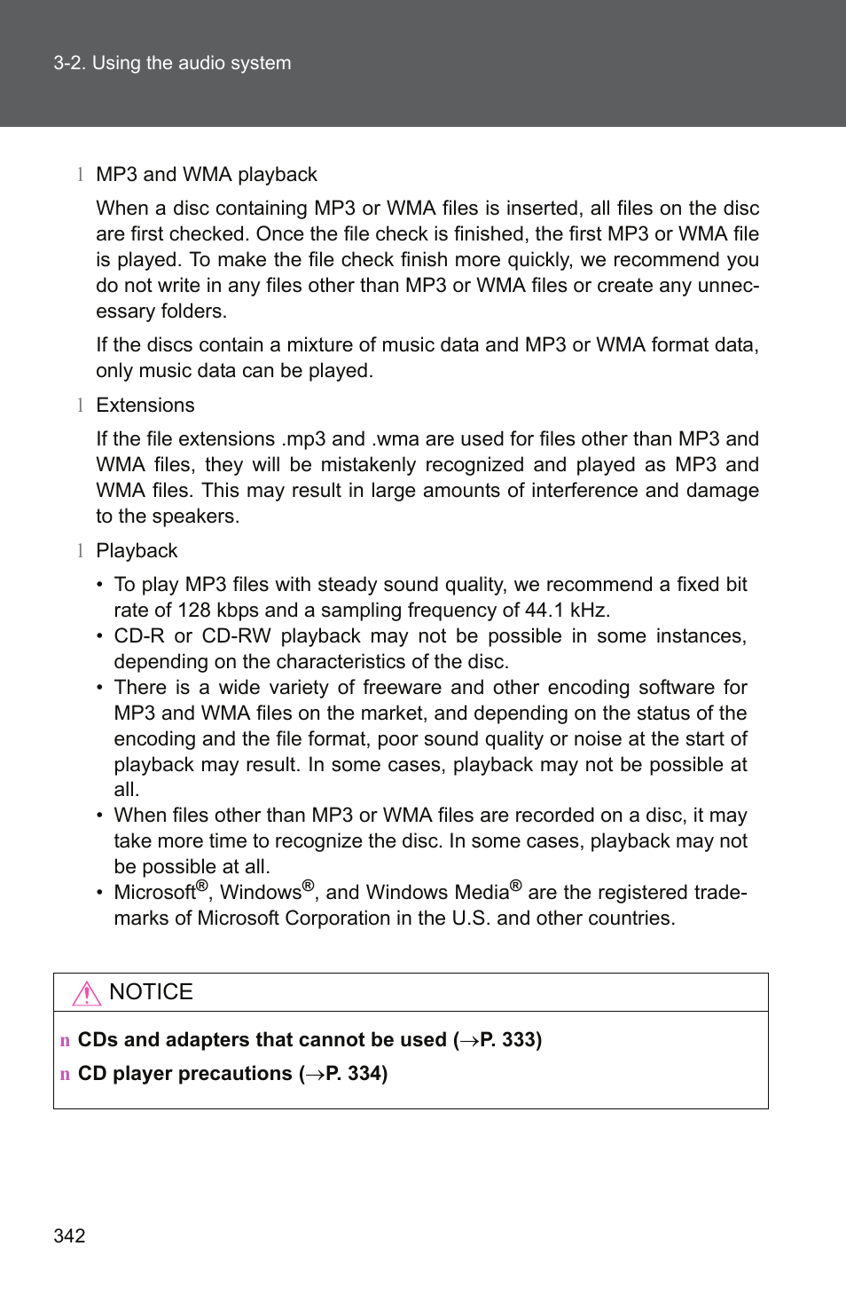 TOYOTA 2011 Tundra User Manual | Page 364 / 753
