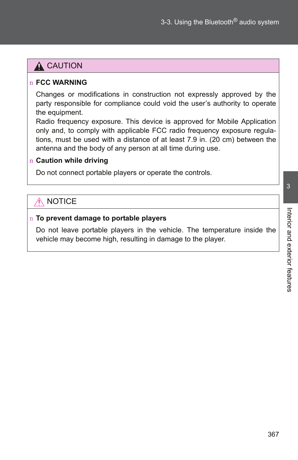 Caution, Notice | TOYOTA 2011 Tundra User Manual | Page 389 / 753