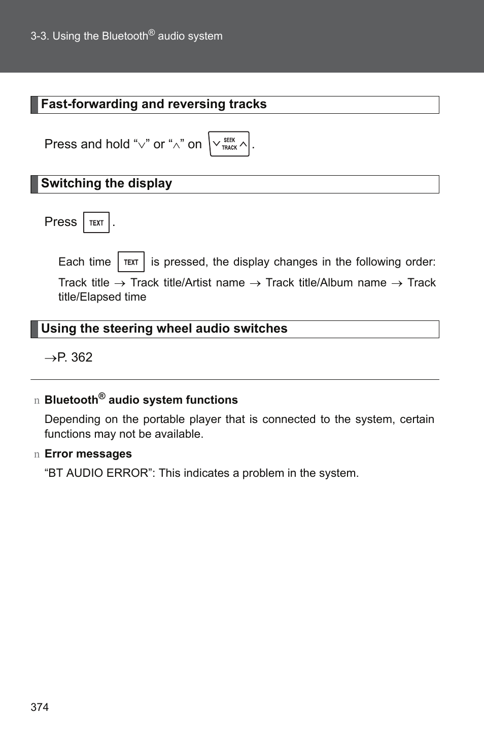 TOYOTA 2011 Tundra User Manual | Page 396 / 753