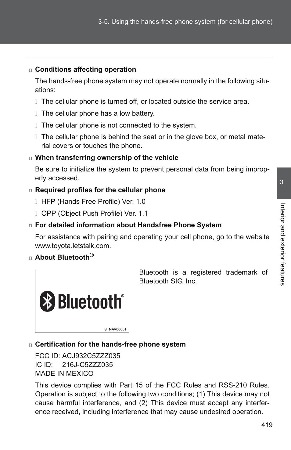 TOYOTA 2011 Tundra User Manual | Page 441 / 753