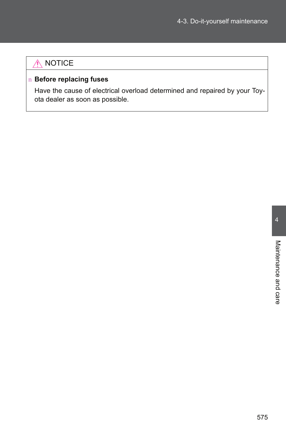 Notice | TOYOTA 2011 Tundra User Manual | Page 596 / 753