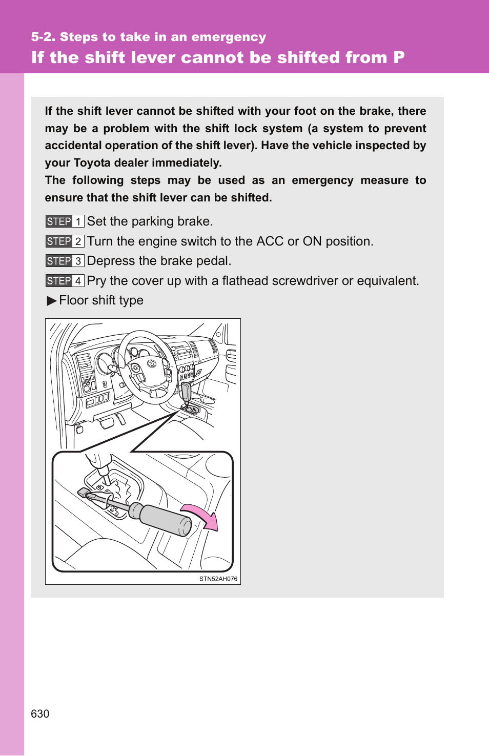 If the shift lever cannot be shifted from p | TOYOTA 2011 Tundra User Manual | Page 650 / 753