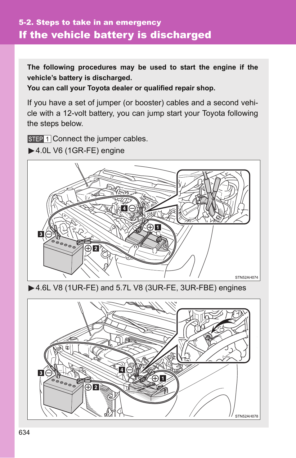 If the vehicle battery is discharged | TOYOTA 2011 Tundra User Manual | Page 654 / 753