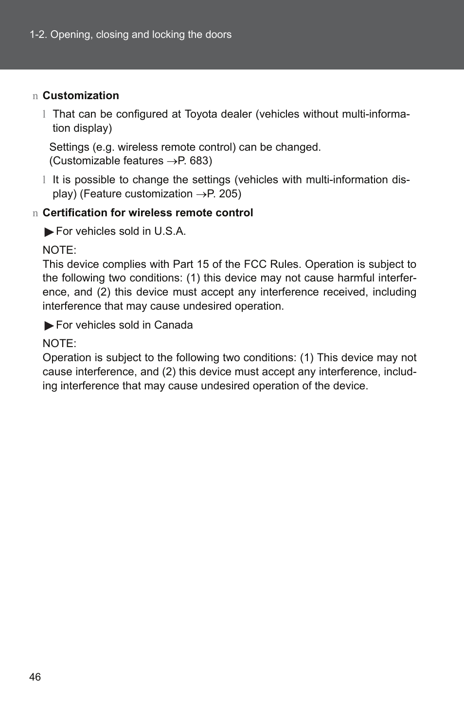 TOYOTA 2011 Tundra User Manual | Page 71 / 753