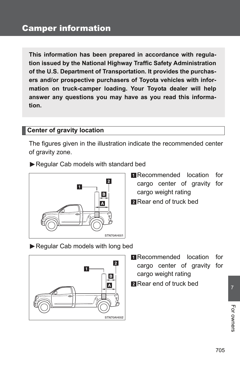 Camper information | TOYOTA 2011 Tundra User Manual | Page 723 / 753