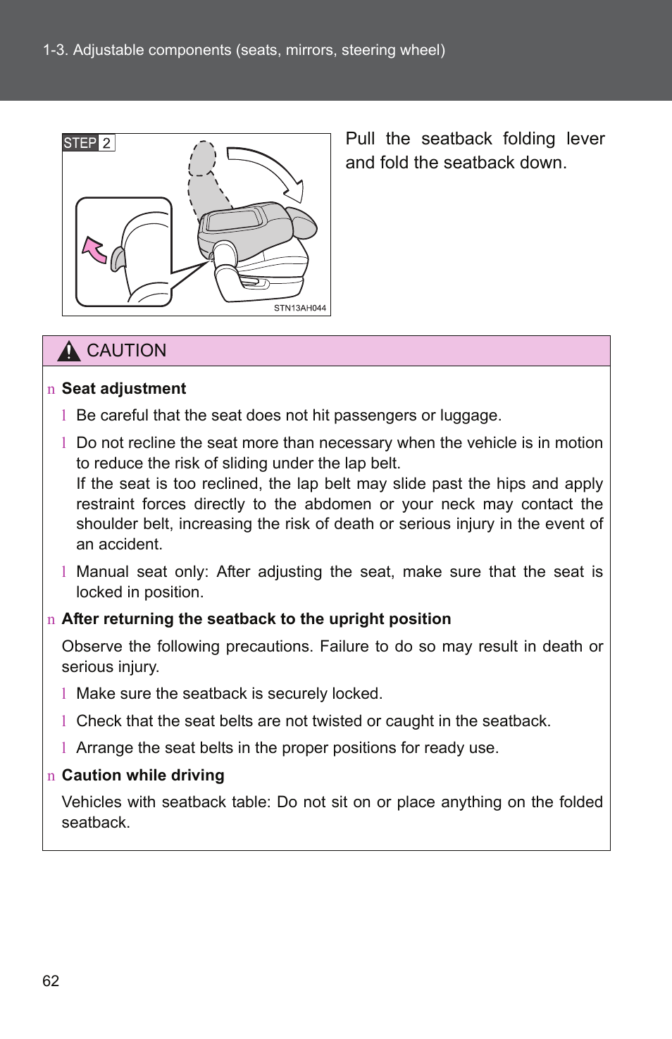 TOYOTA 2011 Tundra User Manual | Page 87 / 753
