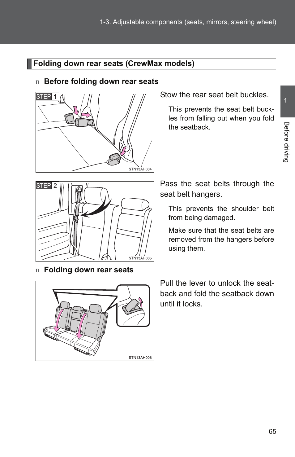 TOYOTA 2011 Tundra User Manual | Page 90 / 753