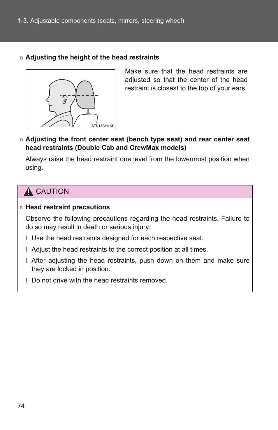 TOYOTA 2011 Tundra User Manual | Page 99 / 753