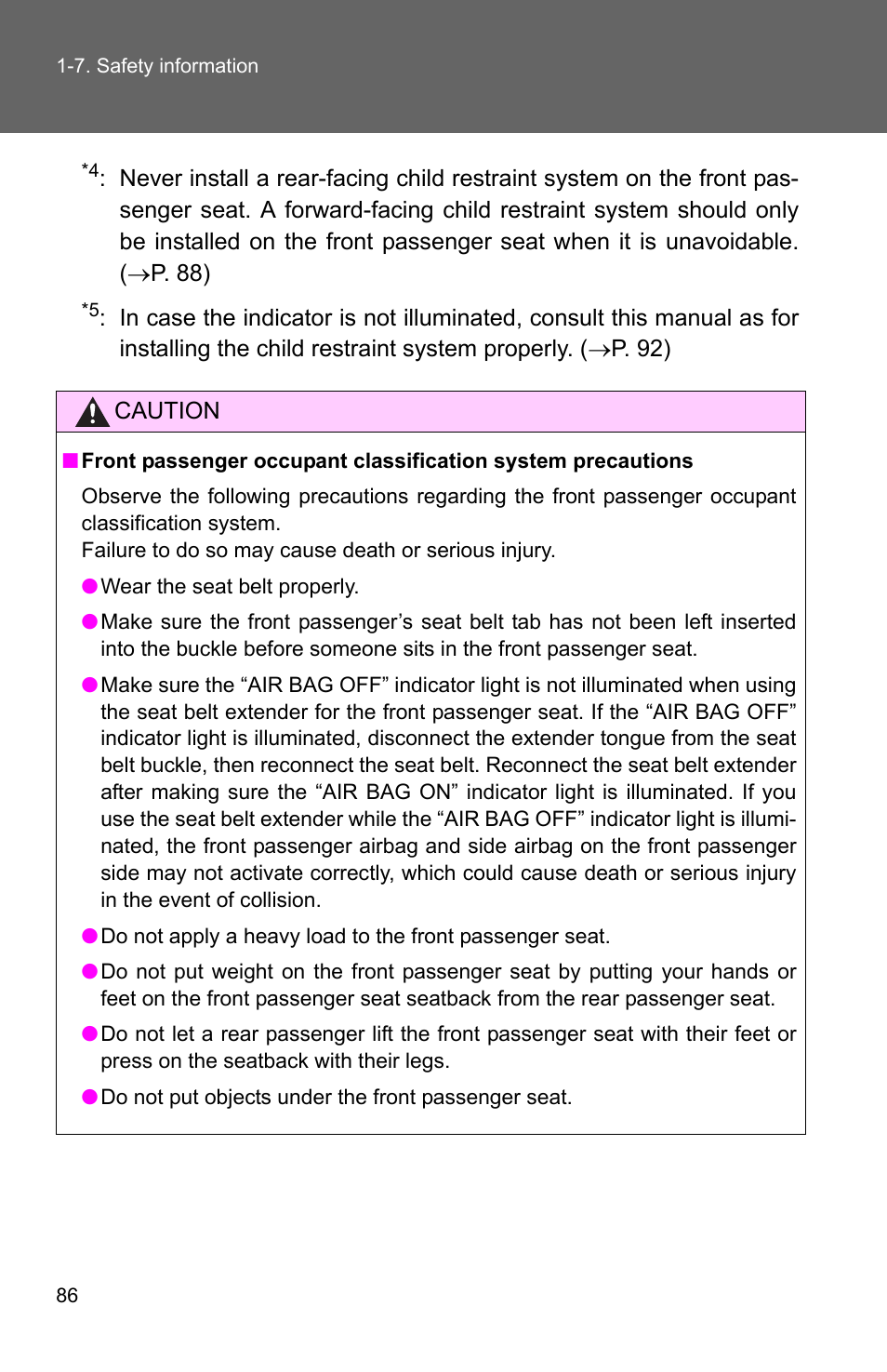 TOYOTA 2011 Matrix User Manual | Page 110 / 516
