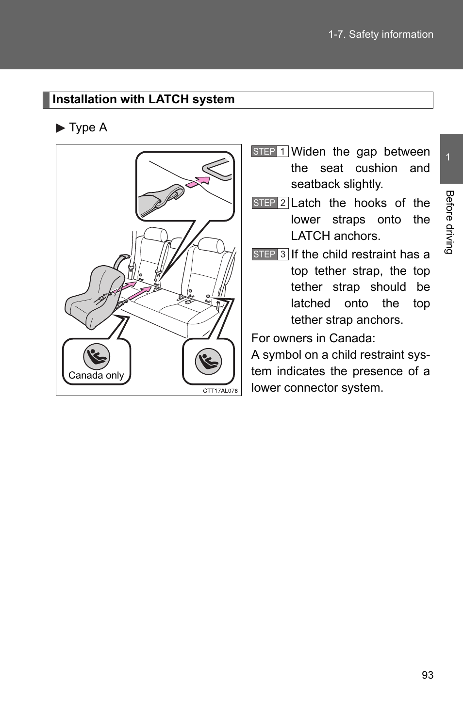 TOYOTA 2011 Matrix User Manual | Page 117 / 516