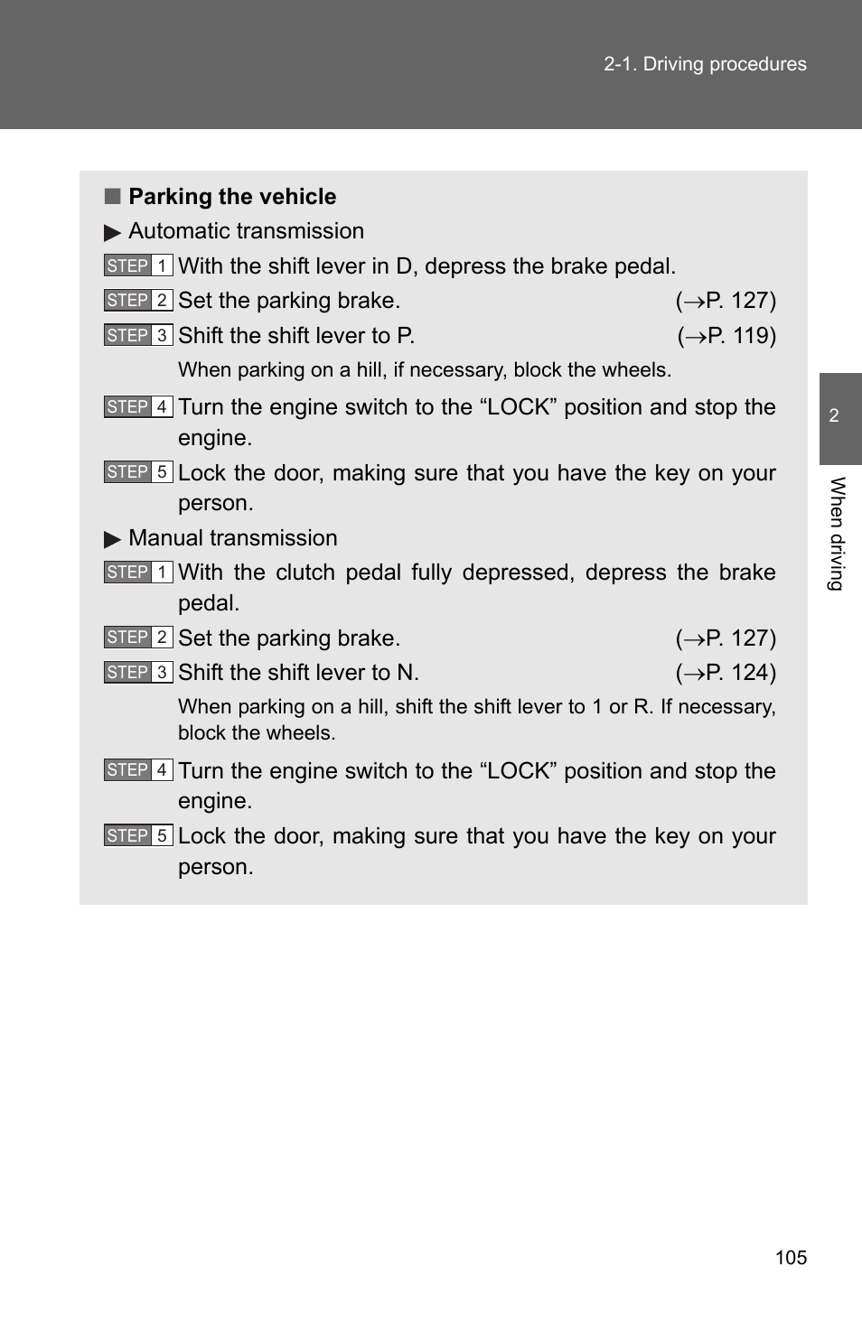 TOYOTA 2011 Matrix User Manual | Page 128 / 516