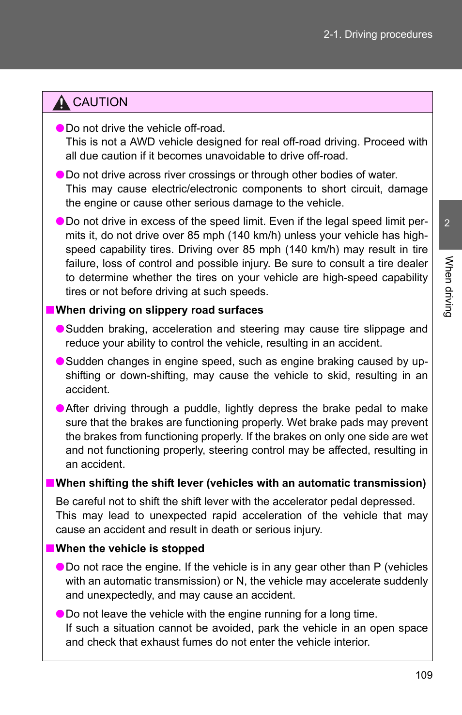 TOYOTA 2011 Matrix User Manual | Page 132 / 516