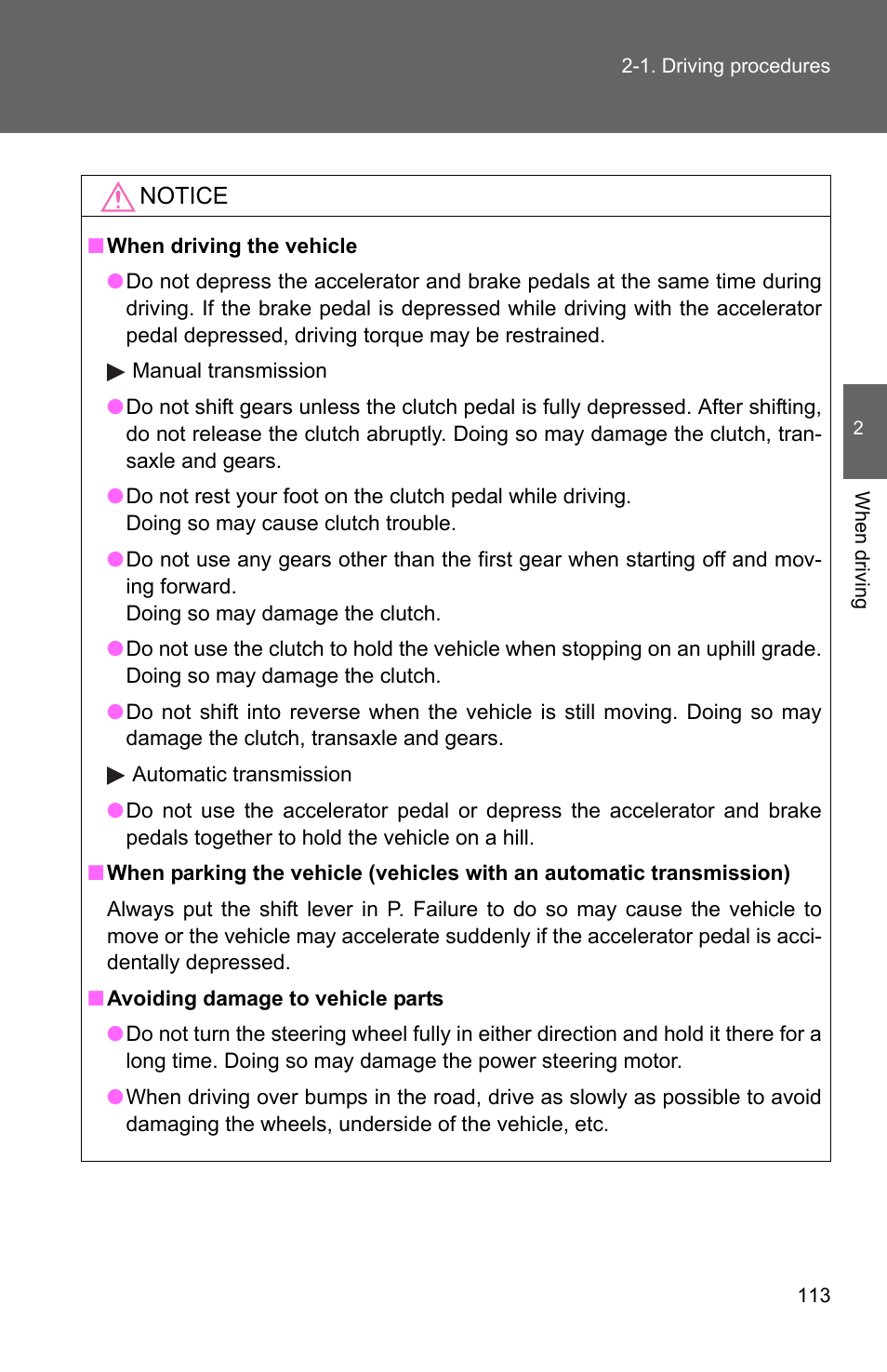 TOYOTA 2011 Matrix User Manual | Page 136 / 516