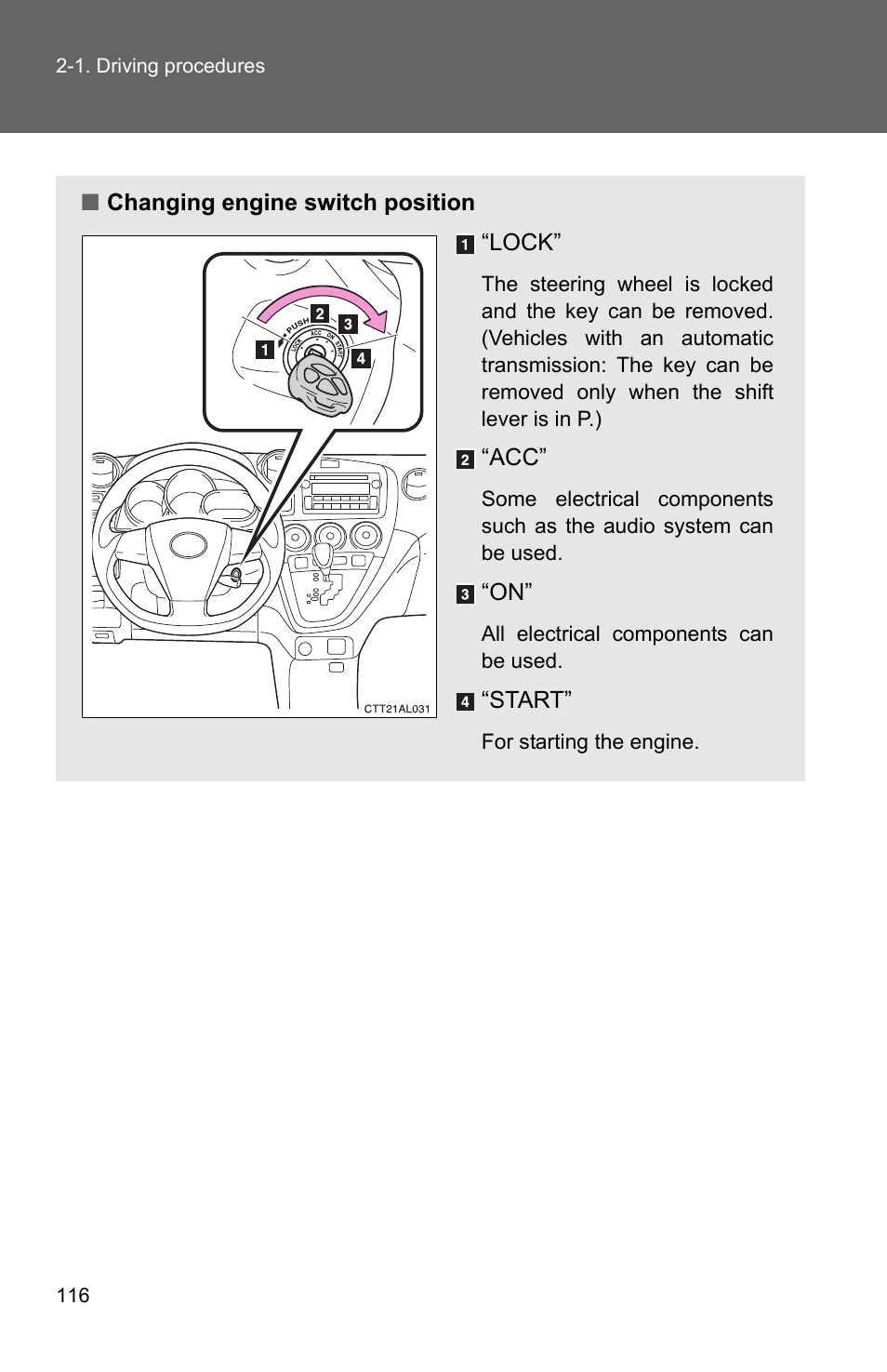 TOYOTA 2011 Matrix User Manual | Page 139 / 516