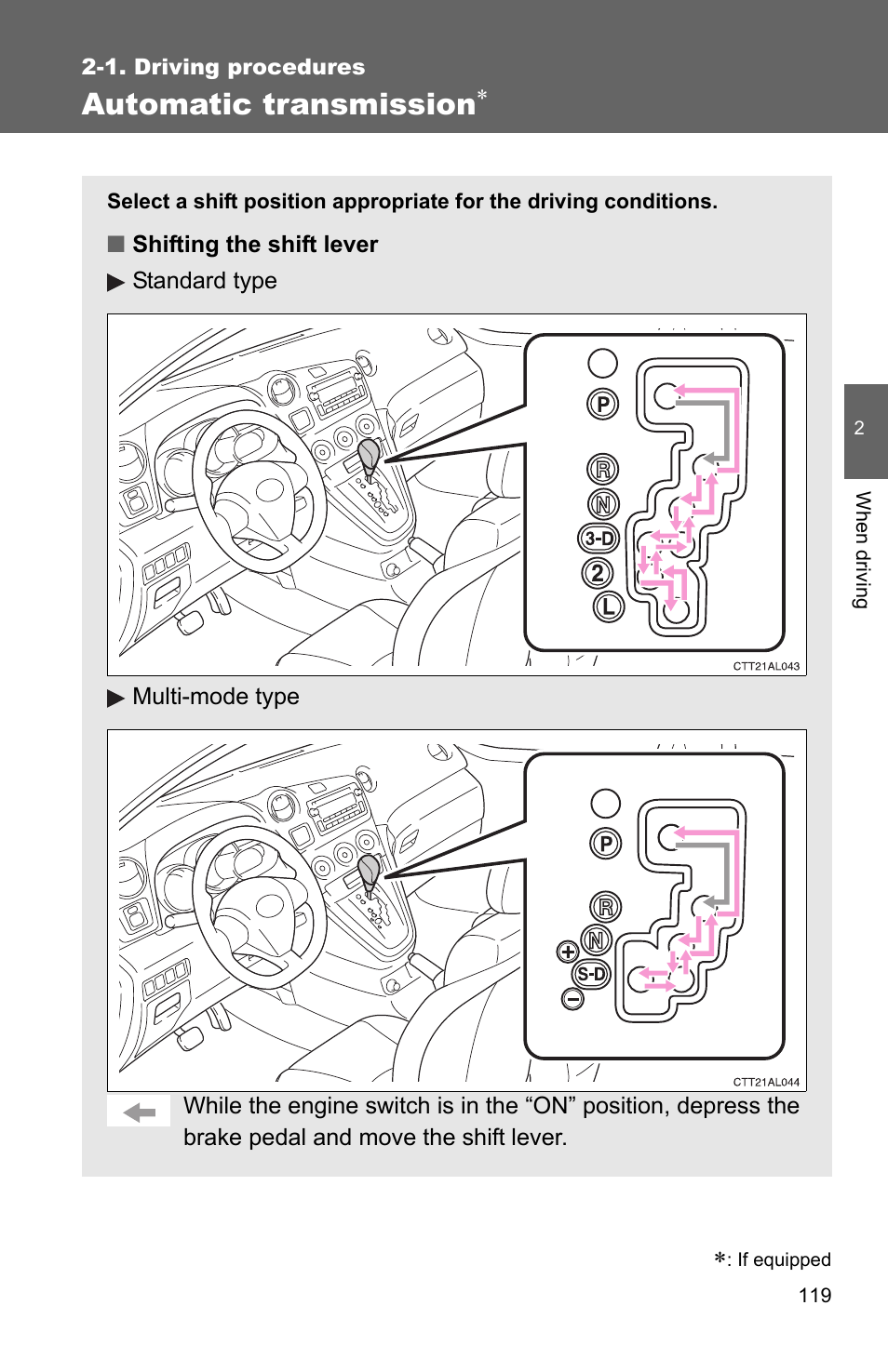 Automatic transmission | TOYOTA 2011 Matrix User Manual | Page 142 / 516
