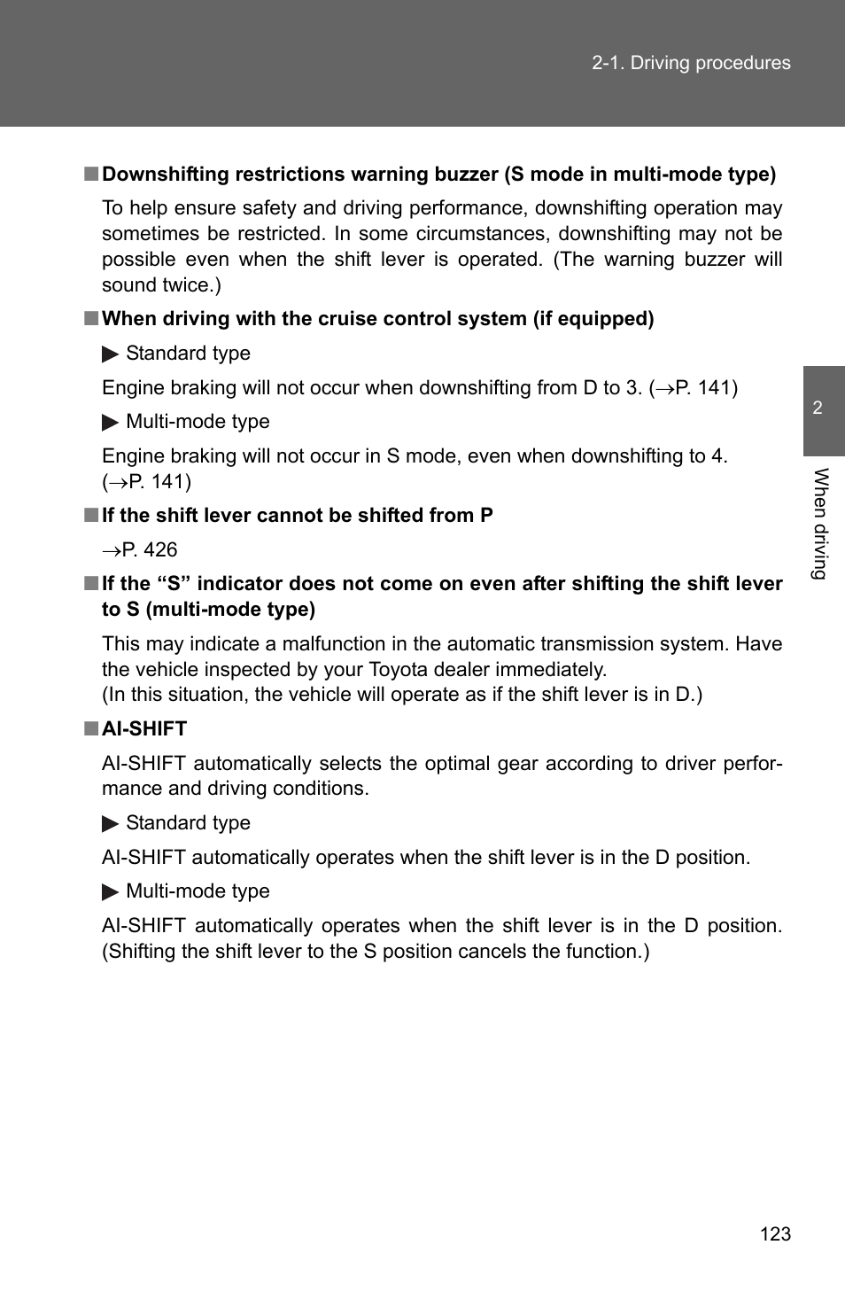 TOYOTA 2011 Matrix User Manual | Page 146 / 516