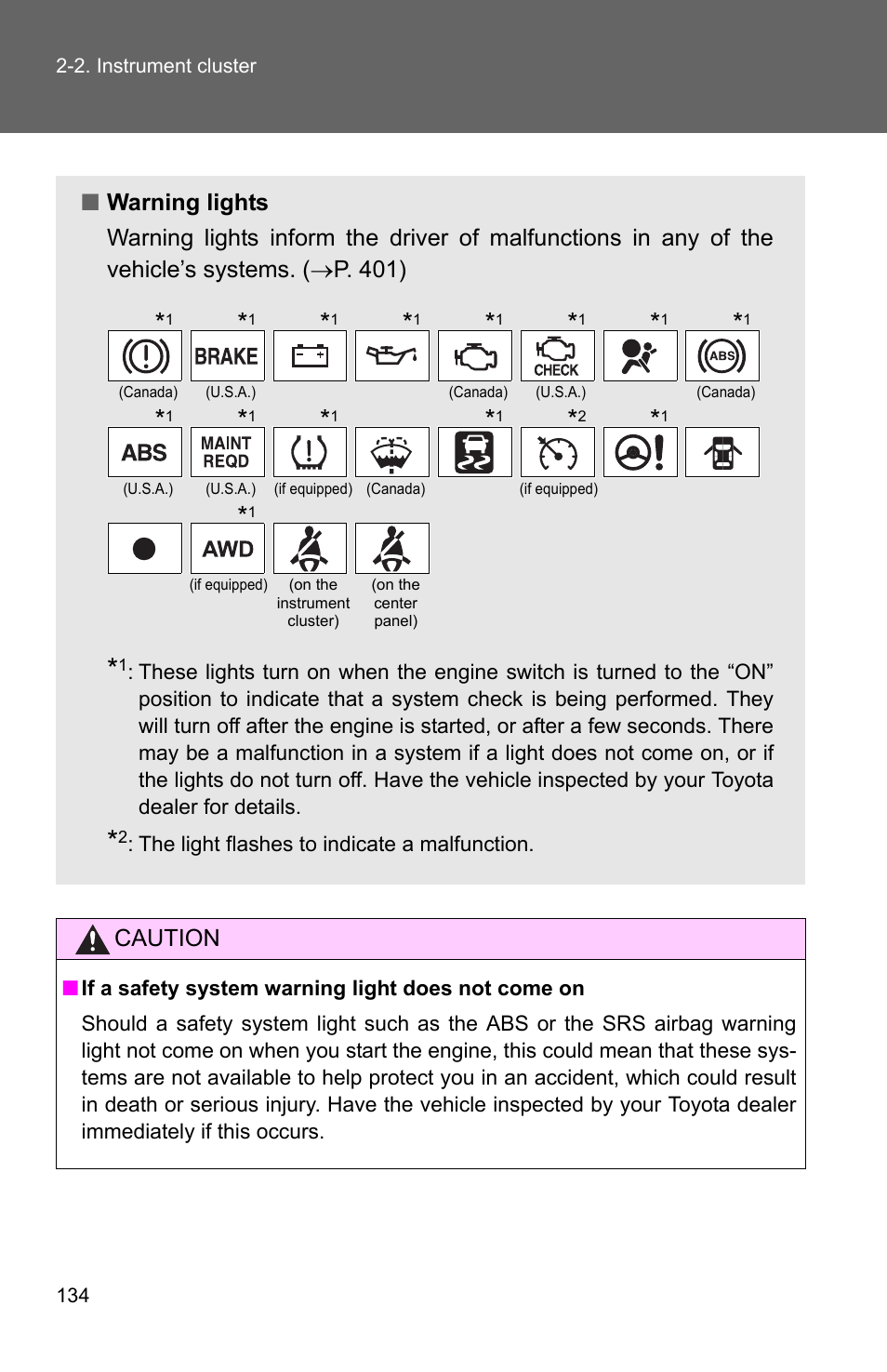 Caution | TOYOTA 2011 Matrix User Manual | Page 157 / 516