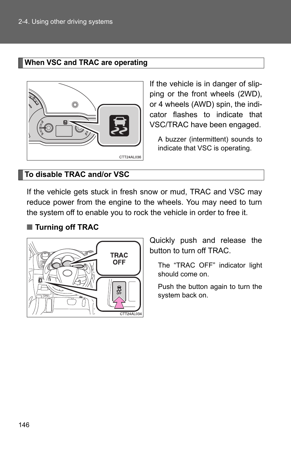 TOYOTA 2011 Matrix User Manual | Page 169 / 516
