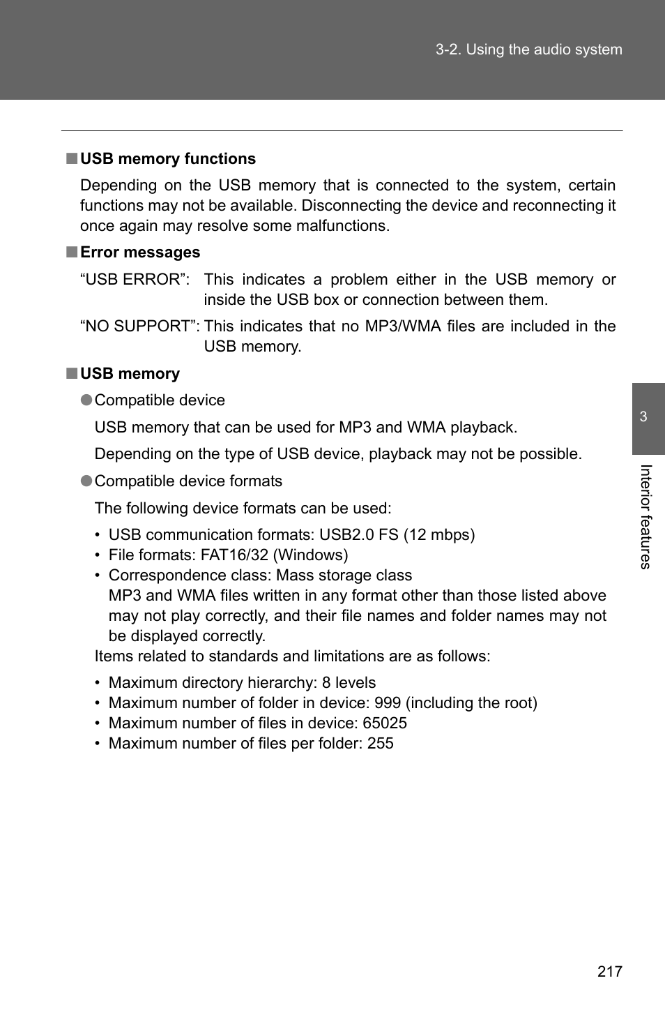 TOYOTA 2011 Matrix User Manual | Page 238 / 516