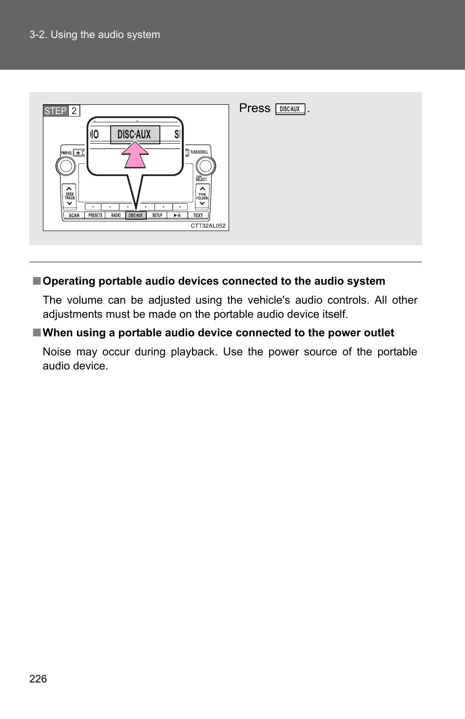 Press | TOYOTA 2011 Matrix User Manual | Page 247 / 516