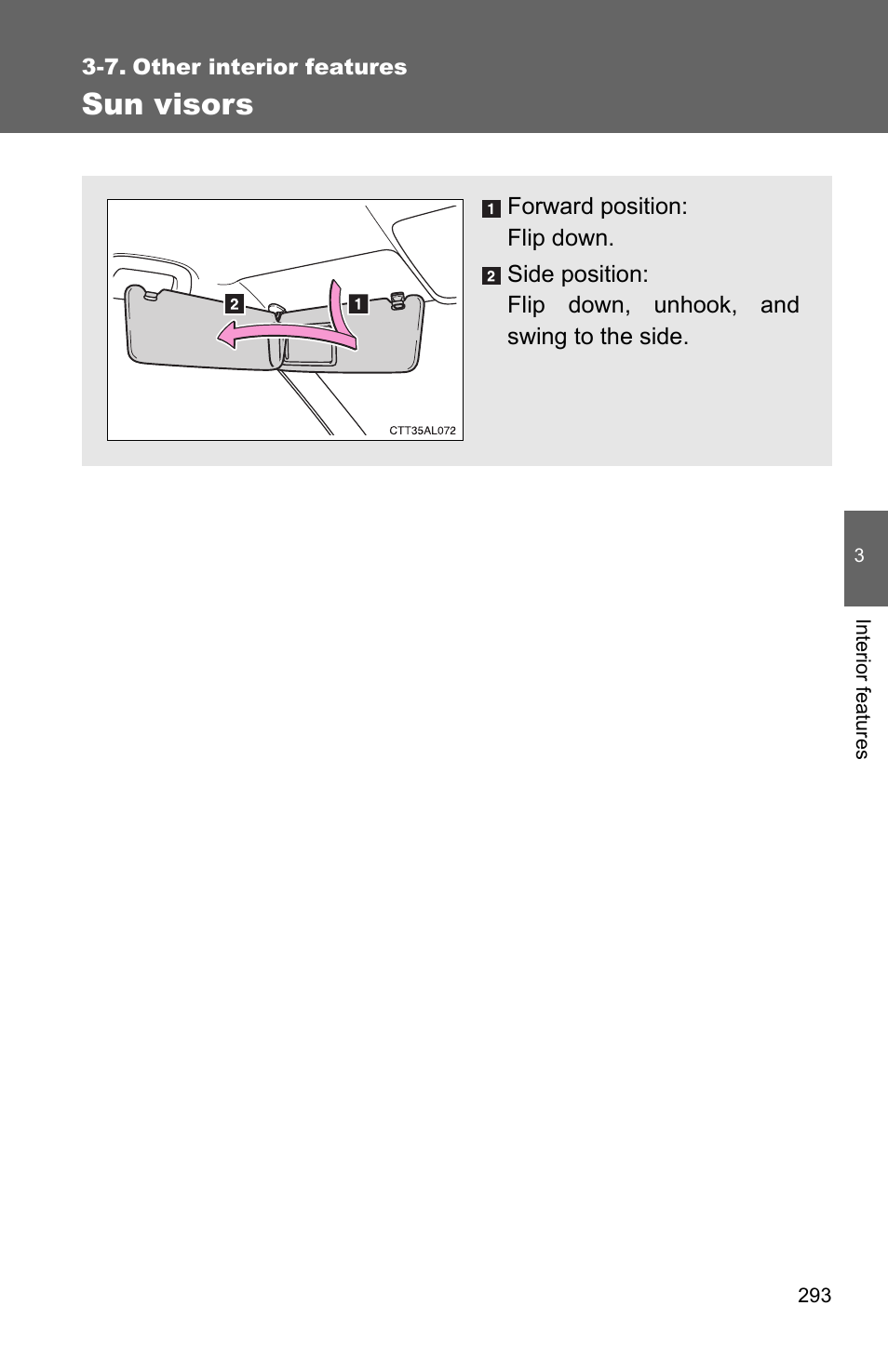 Sec_03_07, Sun visors | TOYOTA 2011 Matrix User Manual | Page 314 / 516