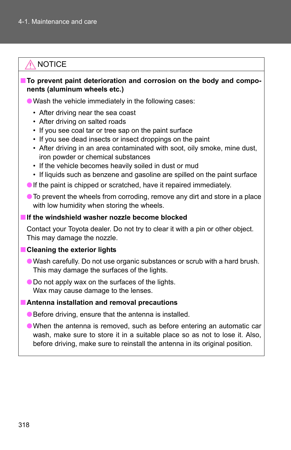 TOYOTA 2011 Matrix User Manual | Page 338 / 516