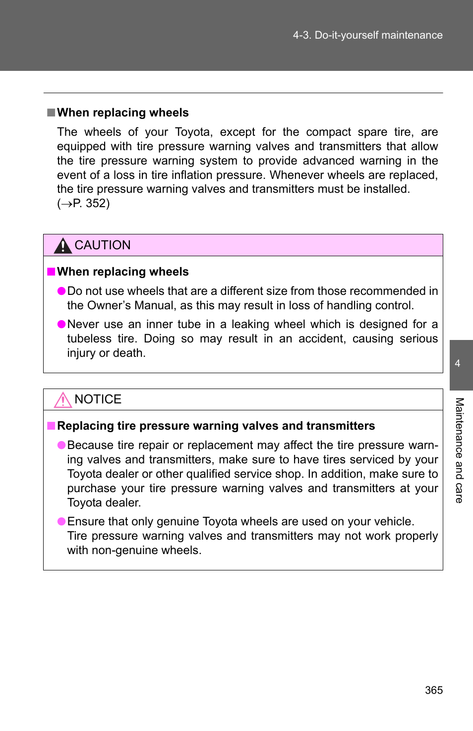 TOYOTA 2011 Matrix User Manual | Page 386 / 516