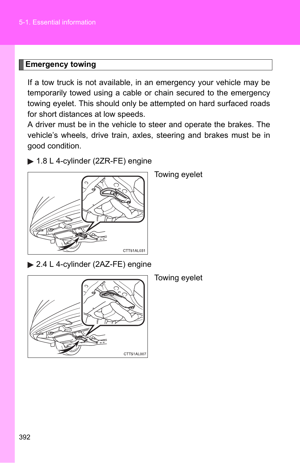 TOYOTA 2011 Matrix User Manual | Page 412 / 516