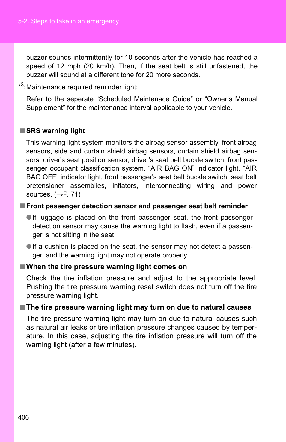 TOYOTA 2011 Matrix User Manual | Page 426 / 516